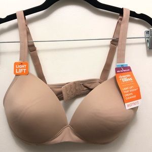 Warner's Elements of Bliss Wire Free With Lift Tagless Bra Size 36C